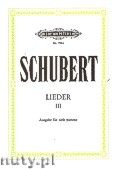 Okładka: Schubert Franz, Songs for Solo Voice and Piano, Vol. 3
