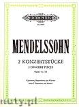 Okładka: Mendelssohn-Bartholdy Feliks, 2 Konzertstücke Op. 113, 114 für Klarinette, Bassetthorn und Klavier (oder 2 Klarinetten und Klavier)