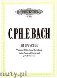 Okładka: Bach Carl Philipp Emmanuel, Sonate g-Moll für Violine (Flöte) und Cembalo