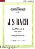 Okadka: Bach Johann Sebastian, Concerto No.1 in d minor BWV 1052 (2Pf/4h)