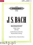 Okadka: Bach Johann Sebastian, Keyboard Concerto in f minor BWV 1056 (2Pf/4h)