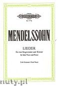 Okładka: Mendelssohn-Bartholdy Feliks, Songs for Solo Voice and Piano (Low Voice)