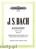 Okadka: Bach Johann Sebastian, Konzert fr Cembalo (Klavier), Streicher und Basso continuo A-Dur BWV 1055