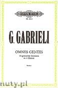 Okładka: Gabrieli Giovanni, Omnes gentes für 16 gemischte Stimmen in 4 Chören