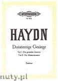 Okładka: Haydn Franz Joseph, Dreistimmige Gesänge mit Klavierbegleitung, Teil I, Teil II