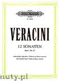 Okadka: Veracini Francesco Maria, 12 Sonaten fr Blockflte (Querflte, Violine) und Basso continuo, Band 4