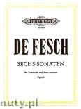 Okadka: Fesch Willem de, 6 Sonatas for Cello and Basso continuo, Op. 8