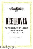 Okładka: Beethoven Ludwig van, 30 Selected Songs for Voice and Piano
