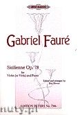 Okadka: Faur Gabriel, Sicilienne for Violin and Piano, Op. 78