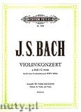Okładka: Bach Johann Sebastian, Konzert für Violine, Streicher und Basso continuo g-moll nach dem Cembalokonzert f-Moll BWV 1056