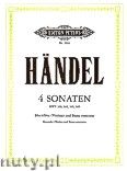 Okładka: Händel George Friedrich, Four Sonatas HWV 360, 362, 365, 369 for Recorder (Violin) and Basso Continuo
