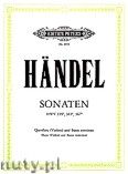 Okadka: Hndel George Friedrich, 3 Sonaten fr Querflte (Violine) und Basso continuo