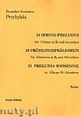 Okadka: Przybylski Bronisaw Kazimierz, 24 Preludia wiosenne na klarnet B i akordeon