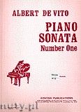 Okadka: De Vito Albert, Piano Sonata No. 1