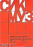 Okadka: Szostakowicz Dymitr, Zehn Aphorismen, Op. 13 fr Klavier