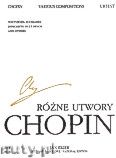 Okładka: Chopin Fryderyk, Różne utwory. Seria B, utwory wydane pośmiertnie, tom 5