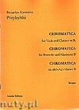 Okadka: Przybylski Bronisaw Kazimierz, Chromatica na altwk i klarnet B (partytura + gosy, ca 2')