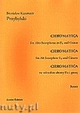 Okładka: Przybylski Bronisław Kazimierz, Chromatica na saksofon altowy Es i gitarę (partytura + głosy, ca 2')
