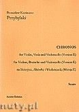Okadka: Przybylski Bronisaw Kazimierz, Chronos na skrzypce, altwk i wiolonczel (Wersja E, partytura + gosy, ca 4')