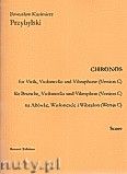 Okadka: Przybylski Bronisaw Kazimierz, Chronos na altwk, wiolonczel, wibrafon (Wersja C  partytura + gosy, ca 4')