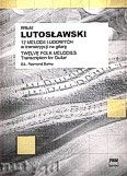 Okładka: Lutosławski Witold, 12 melodii ludowych w transkrypcji na gitarę