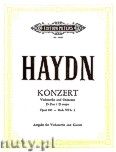 Okładka: Haydn Franz Joseph, Koncert D-dur op.101 Hob. VIIB/2 na wiolonczelę i orkiestrę wyciąg  fortepianowy