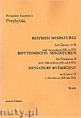Okadka: Przybylski Bronisaw Kazimierz, Miniatury rytmiczne - 10 miniatur na klarnet B i akordeon (ca 12', partytura + gosy)