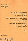 Okładka: Przybylski Bronisław Kazimierz, Miniatury rytmiczne - 10 miniatur na fagot i akordeon (ca 12', partytura + głosy)