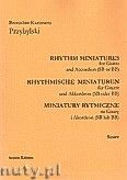 Okadka: Przybylski Bronisaw Kazimierz, Miniatury rytmiczne - 10 miniatur na gitar i akordeon (ca 12', partytura + gosy)
