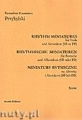 Okadka: Przybylski Bronisaw Kazimierz, Miniatury rytmiczne - 10 miniatur na altwk i akordeon (ca 12', partytura + gosy)