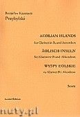 Okadka: Przybylski Bronisaw Kazimierz, Wyspy Eolskie na klarnet B i akordeon (ca 19', partytura + gosy)