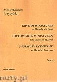 Okadka: Przybylski Bronisaw Kazimierz, Miniatury rytmiczne - 10 miniatur na marimb i fortepian (ca 12', partytura + gosy)