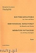 Okadka: Przybylski Bronisaw Kazimierz, Miniatury rytmiczne - 10 miniatur na altwk i fortepian (ca 12', partytura + gosy)