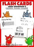 Okadka: Thompson John,  Easiest Piano Course: Flash Cards