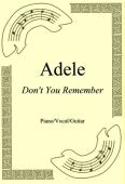 Okadka: Adele, Don't You Remember