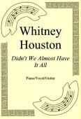 Okadka: Whitney Houston, Didn't We Almost Have It All