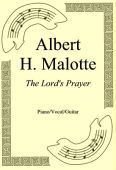 Okadka: Albert H. Malotte, The Lord's Prayer